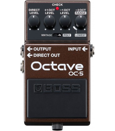 PEDAL OCTAVADOR PARA GUITARRA Y BAJO BOSS OC-5