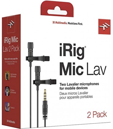 SET DE MICROS LAVALIER IK MULTIMEDIA IRIG MIC LAV 2 PACK