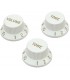 SET DE PERILLAS FENDER STRATOCASTER KNOBS WHITE