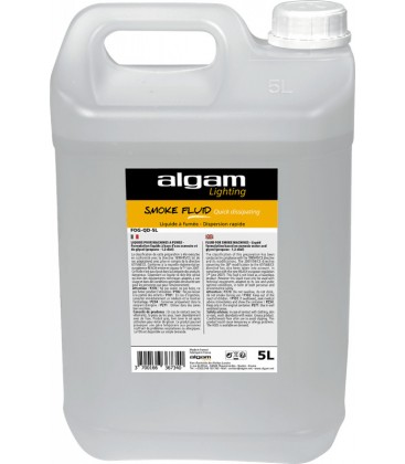 LIQUIDO DE RAPIDA DISIPACION PARA MAQUINAS DE HUMO ALGAM FOG-QD-5L