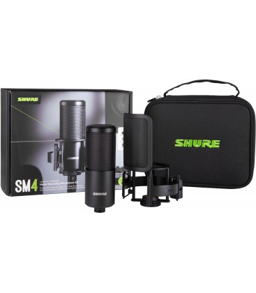 KIT DE MICROFONO DE CONDENSADOR CARDIOIDE SHURE SM4-K-KIT