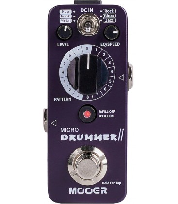 PEDAL DE RITMOS DE BATERIA MOOER MICRO DRUMMER II