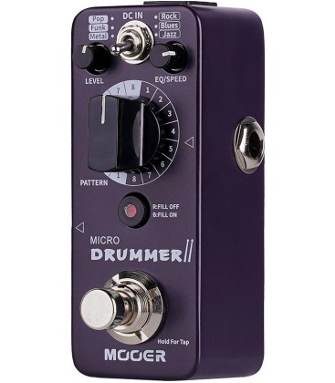 PEDAL DE RITMOS DE BATERIA MOOER MICRO DRUMMER II