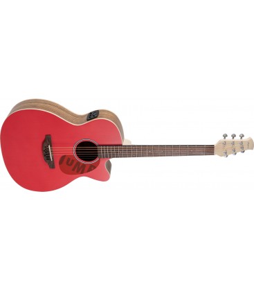 GUITARRA ELECTROACUSTICA APPLAUSE JUMP OM CUTAWAY LIPSTICK